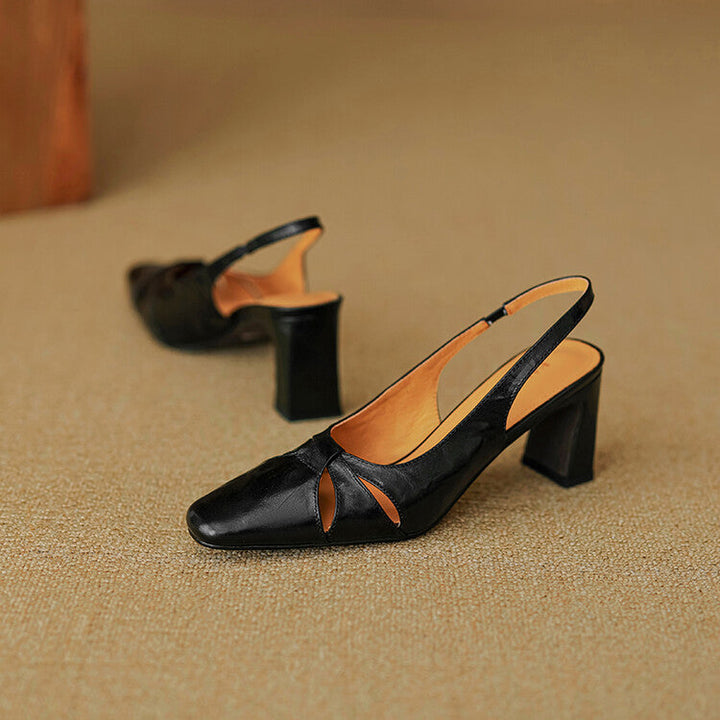 Muse & Valeur | Genuine Leather Slingbacks for Women