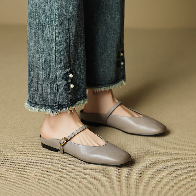 Muse & Valeur | Genuine Leather Mules for Women