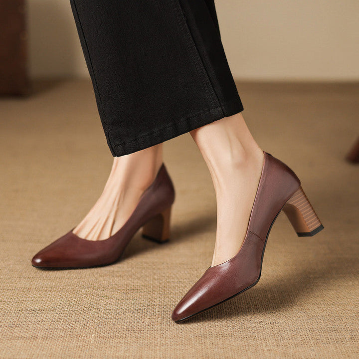 Muse & Valeur | Genuine Leather Heels for Women