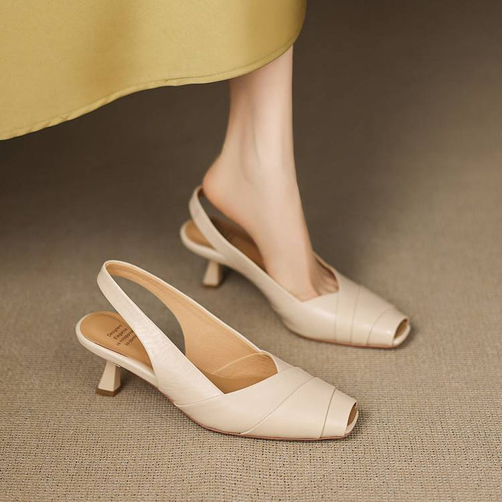 Muse & Valeur | Genuine Leather Slingbacks for Women
