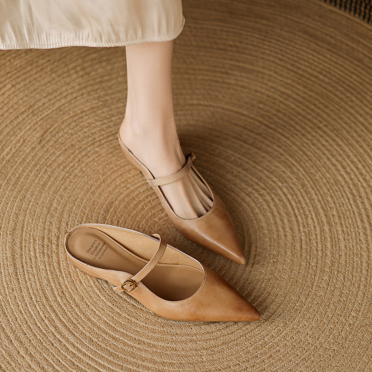 Muse & Valeur | Genuine Leather Mules for Women