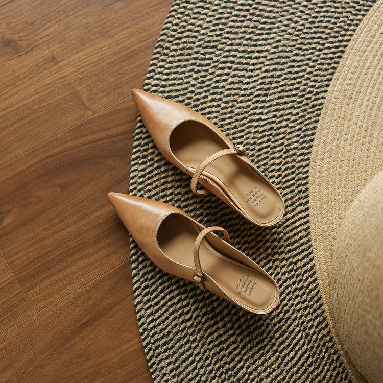 Muse & Valeur | Genuine Leather Mules for Women