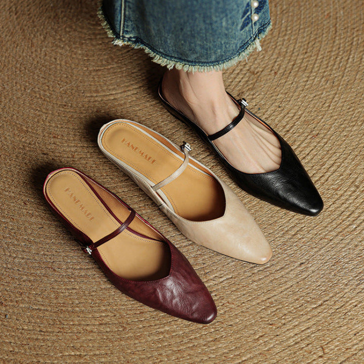Muse & Valeur | Genuine Leather Mules for Women
