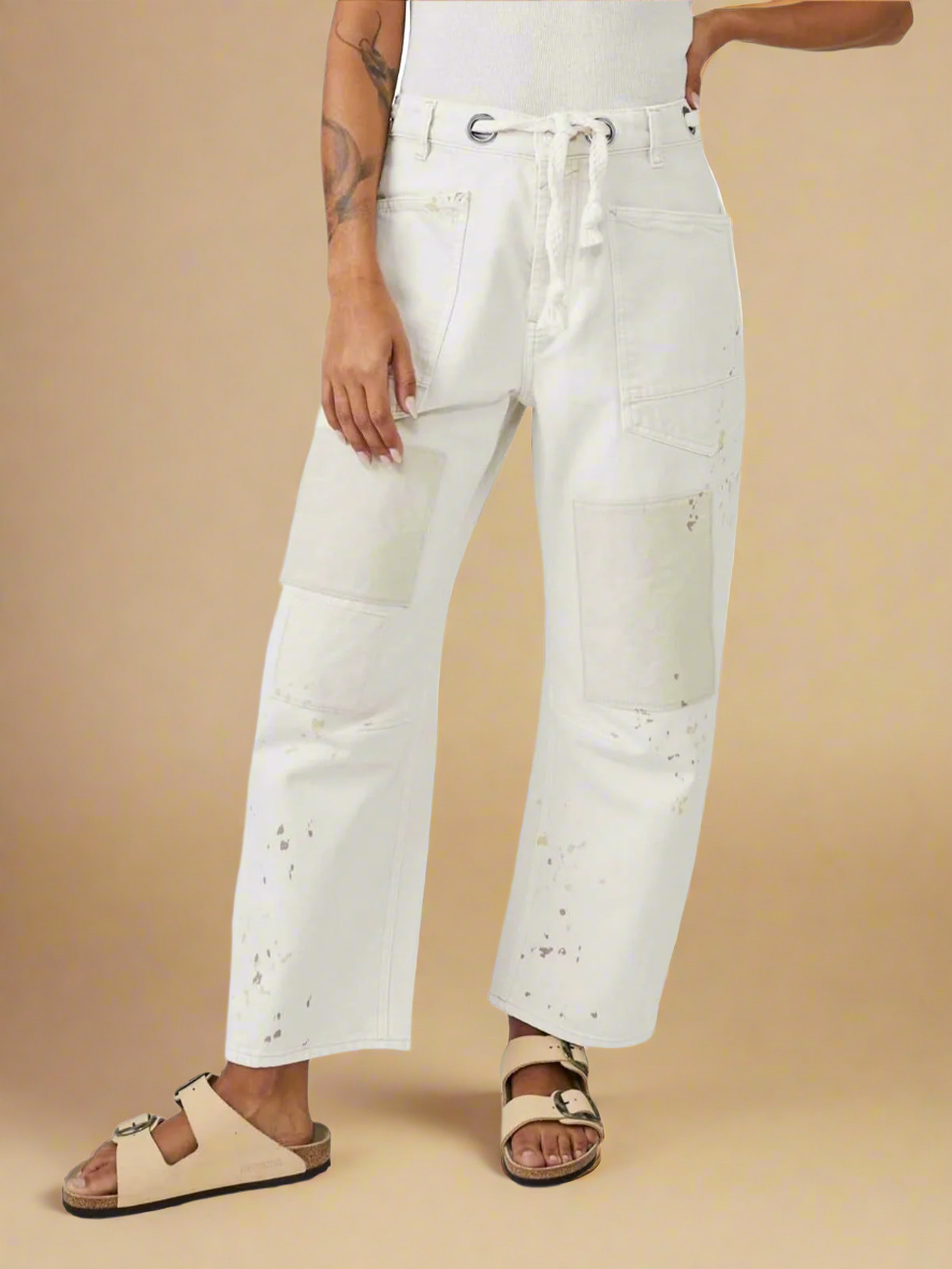 Muse & Valeur | Artisan Pants for Women in Natural Fabric, Relaxed Fit, Beige