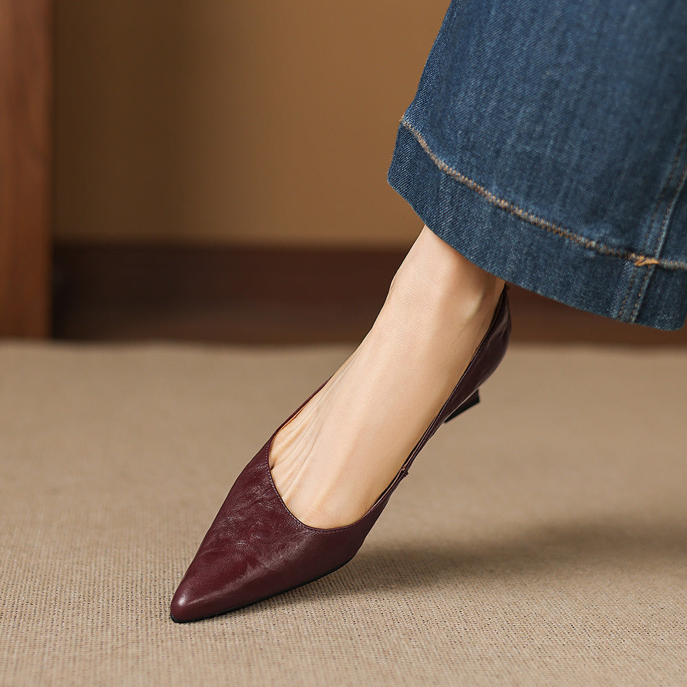 Muse & Valeur | Genuine Leather Heels for Women