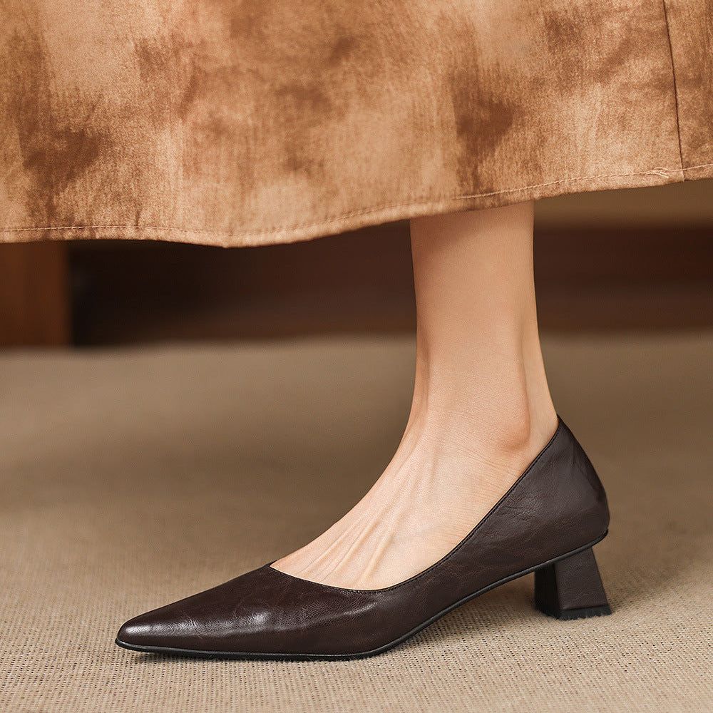 Muse & Valeur | Genuine Leather Heels for Women