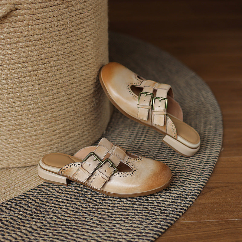 Muse & Valeur | Genuine Leather Mules for Women