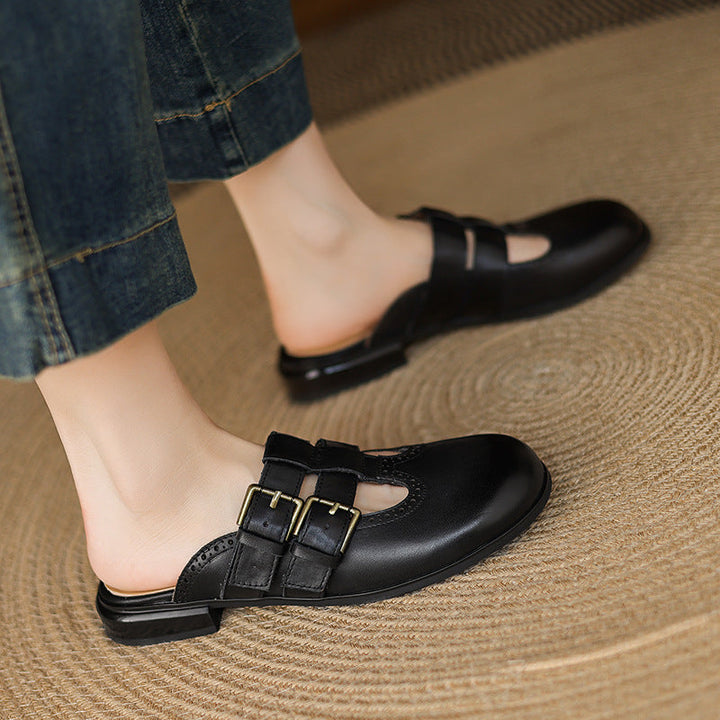 Muse & Valeur | Genuine Leather Mules for Women