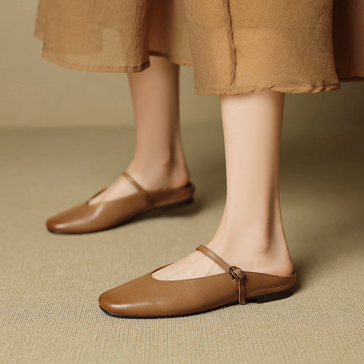 Muse & Valeur | Genuine Leather Mules for Women