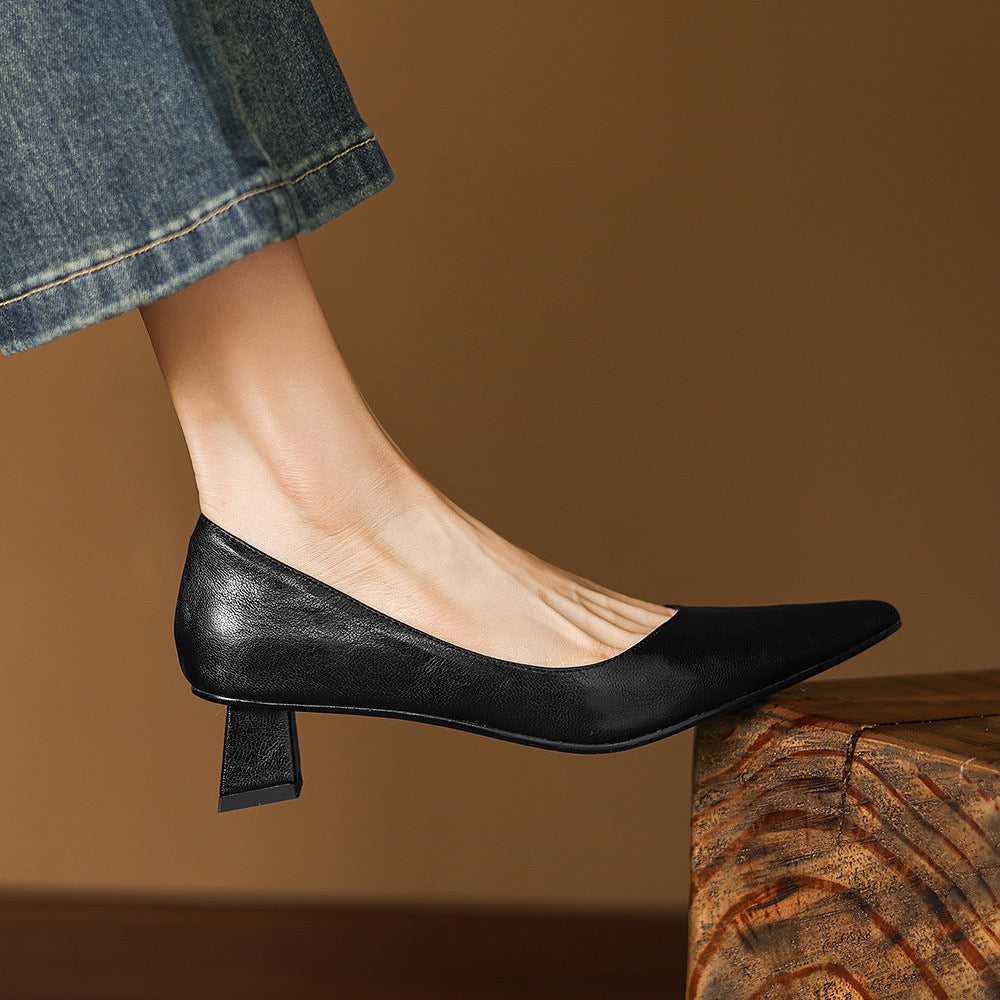 Muse & Valeur | Genuine Leather Heels for Women