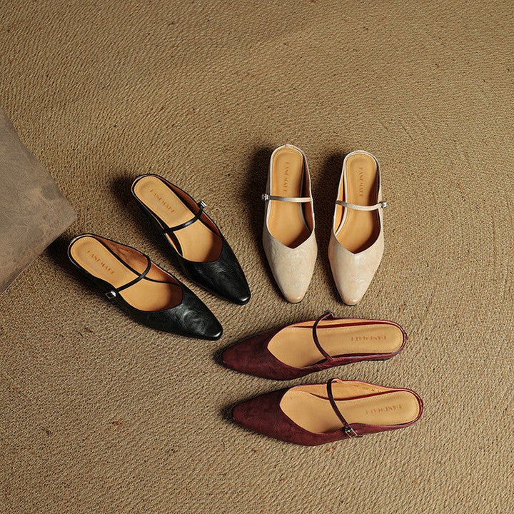 Muse & Valeur | Genuine Leather Mules for Women