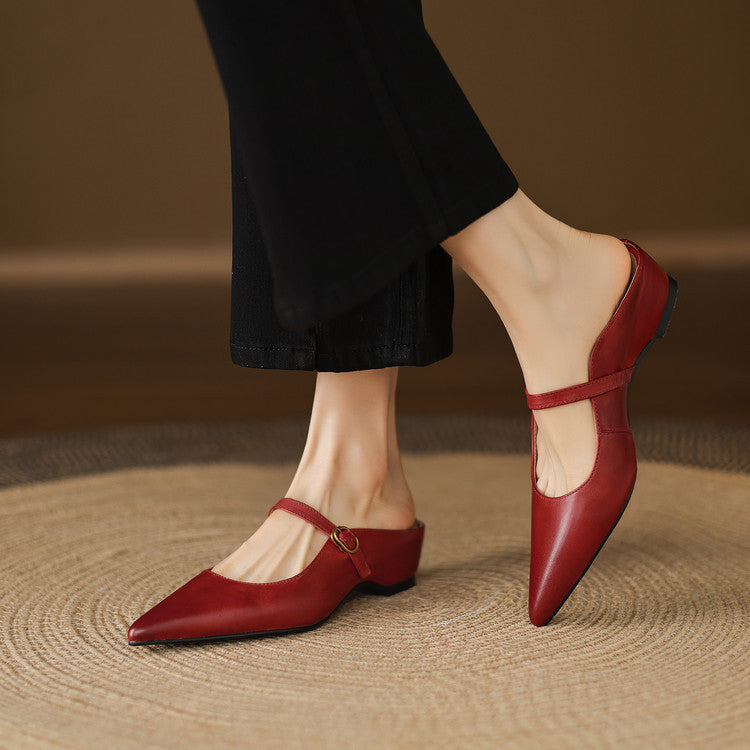 Muse & Valeur | Genuine Leather Mules for Women