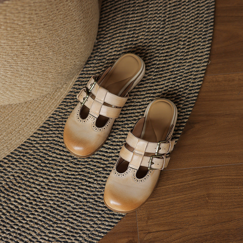 Muse & Valeur | Genuine Leather Mules for Women