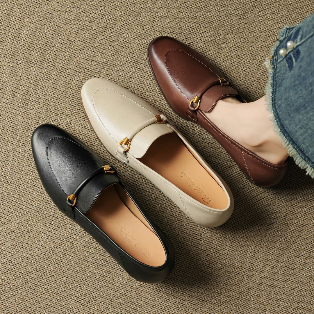 Muse & Valeur | Genuine Leather Loafers for Women