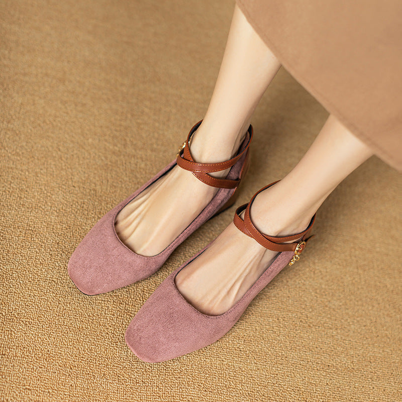 Muse & Valeur | Suede Heels for Women in Black