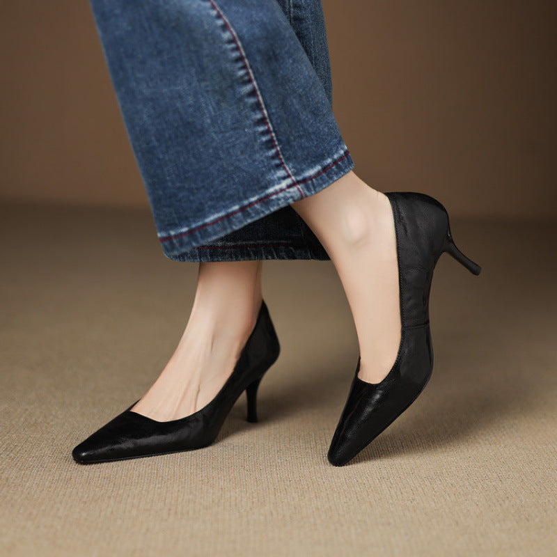 Muse & Valeur | Genuine Leather Heels for Women