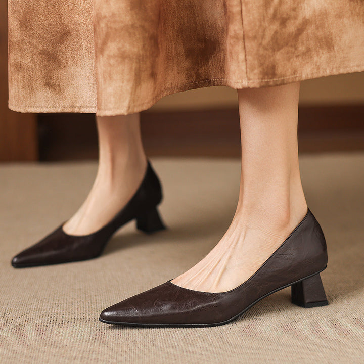 Muse & Valeur | Genuine Leather Heels for Women
