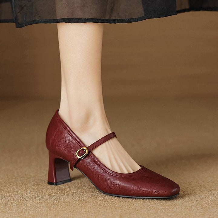 Muse & Valeur | Heels for Women in Leather, Classic Black