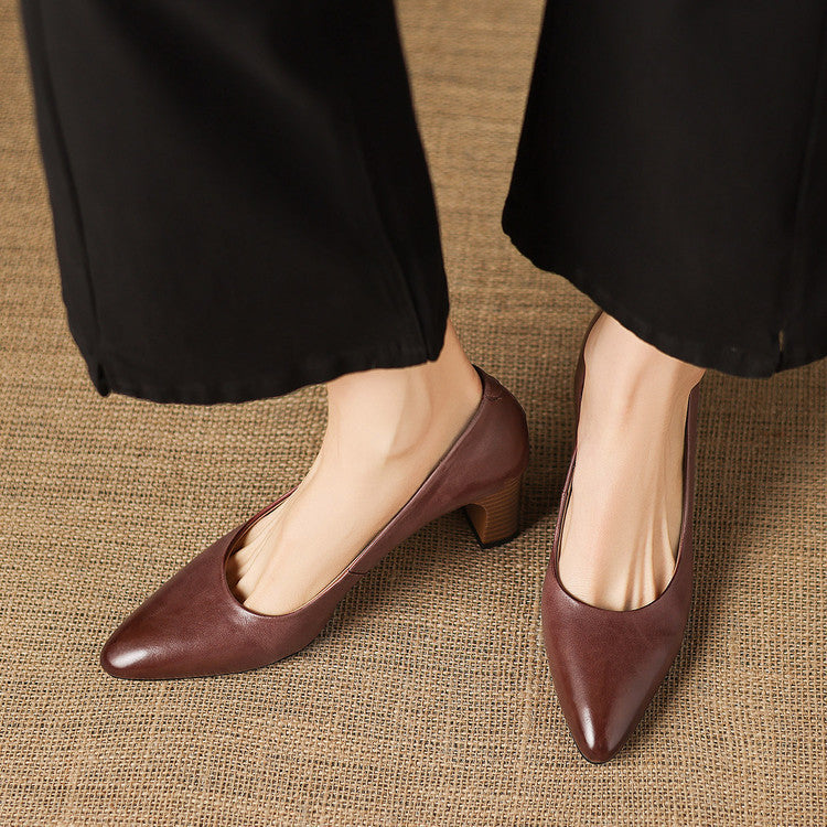 Muse & Valeur | Genuine Leather Heels for Women