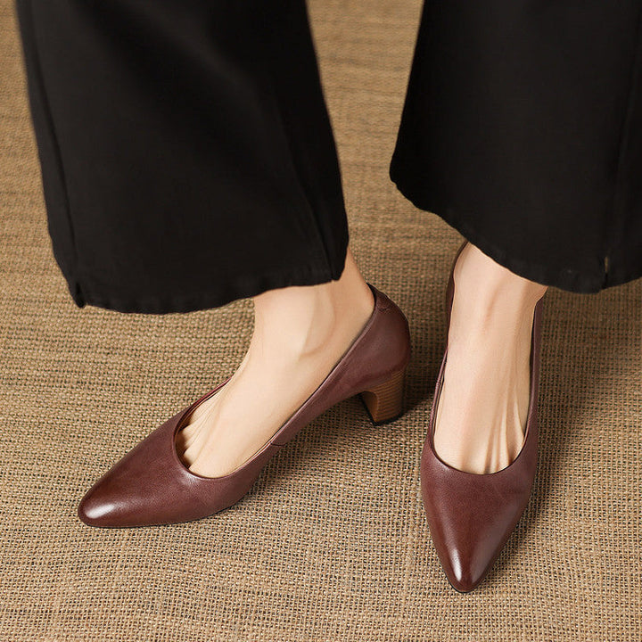 Muse & Valeur | Genuine Leather Heels for Women