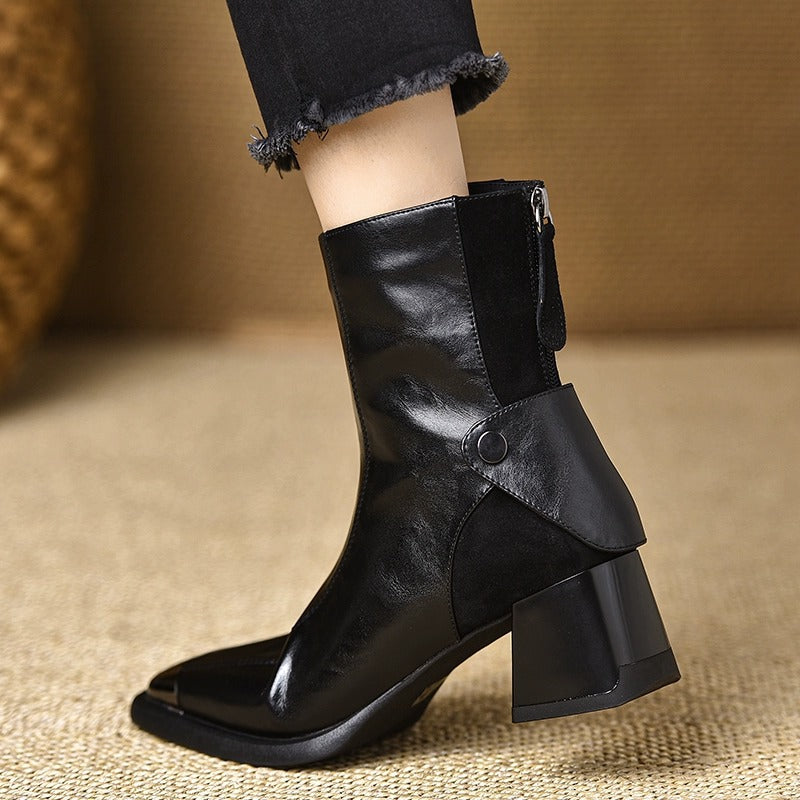 Muse & Valeur | Leather Ankle Boots for Women