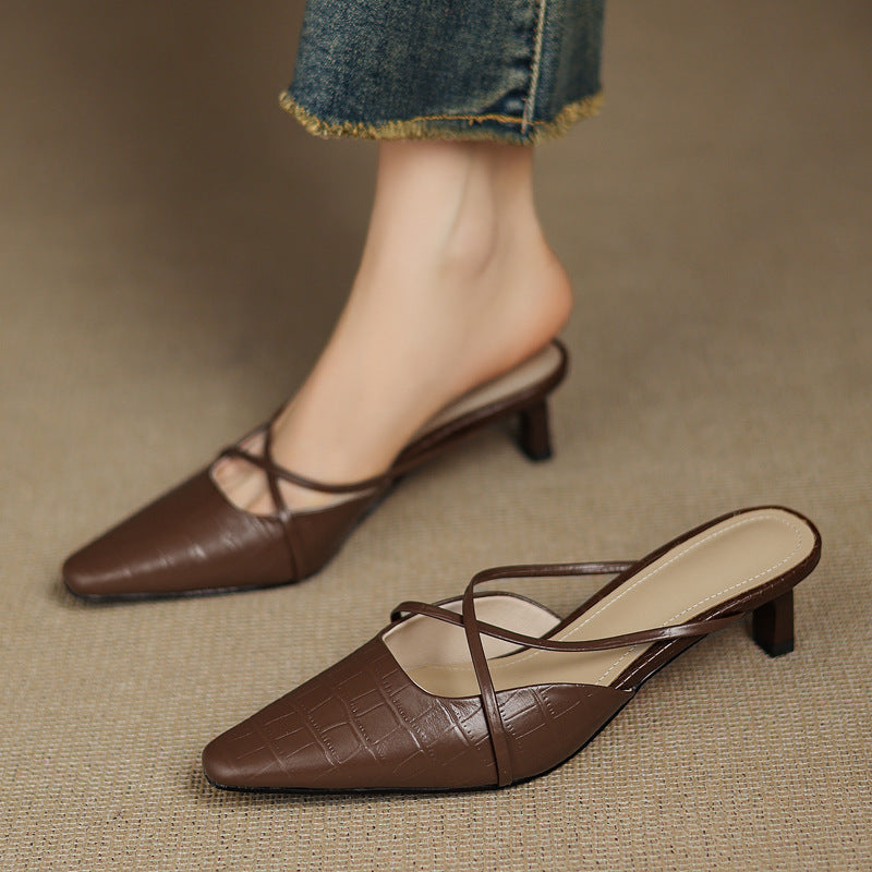 Muse & Valeur | Genuine Leather Mules for Women