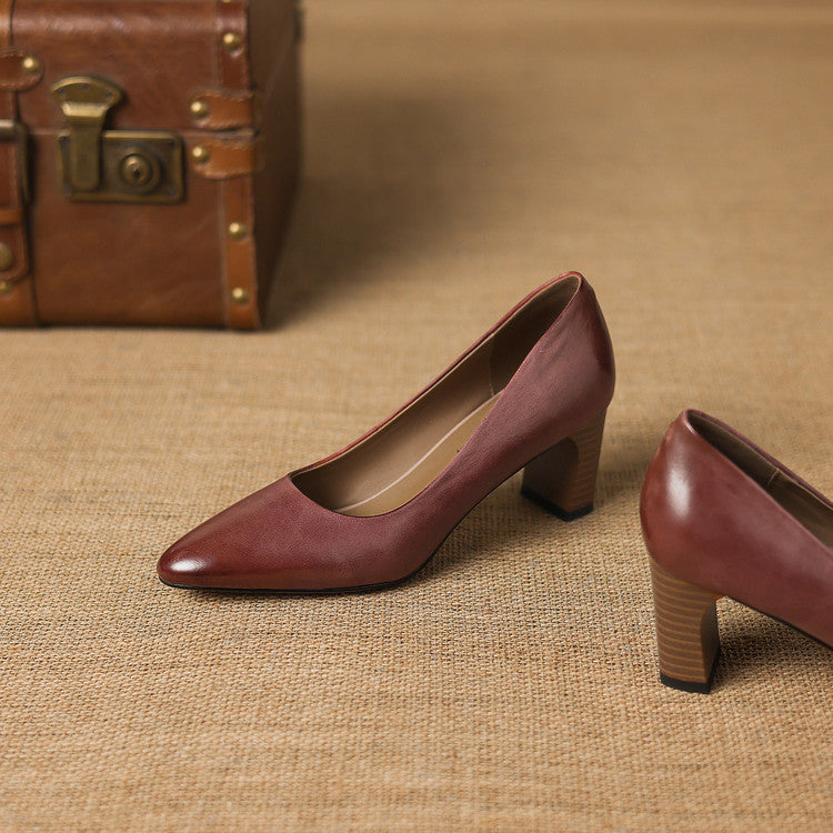 Muse & Valeur | Genuine Leather Heels for Women
