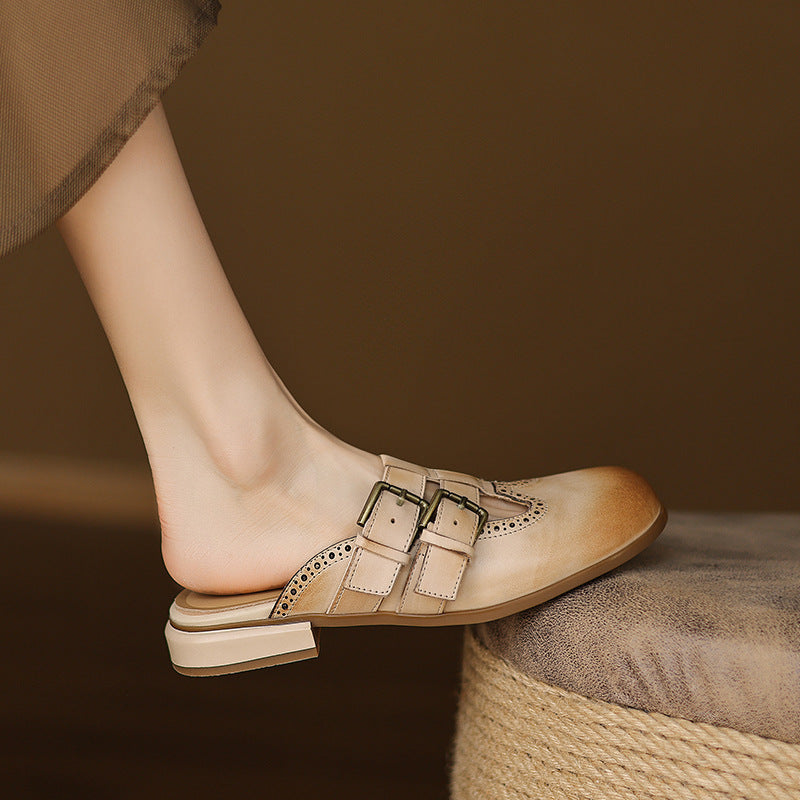 Muse & Valeur | Genuine Leather Mules for Women