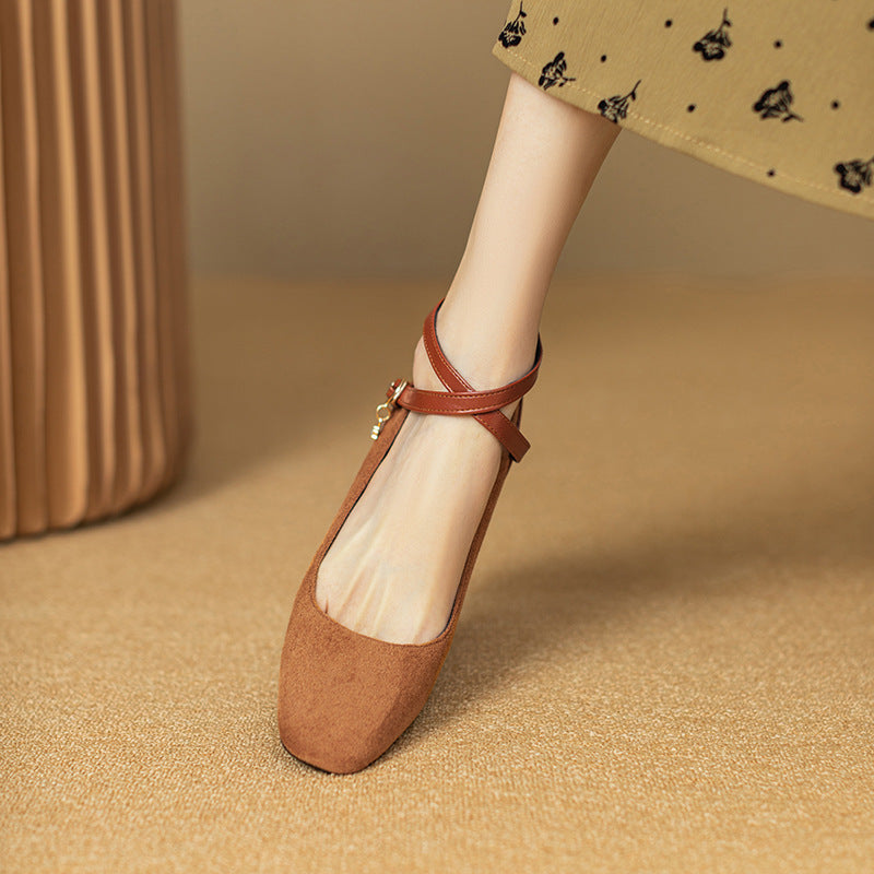 Muse & Valeur | Suede Heels for Women in Black