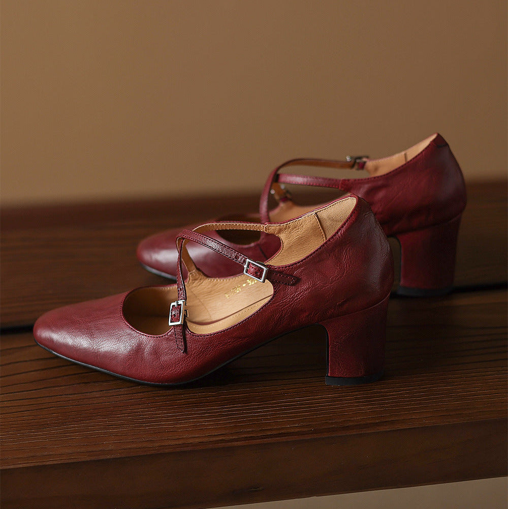 Muse & Valeur | Genuine Leather Heels for Women