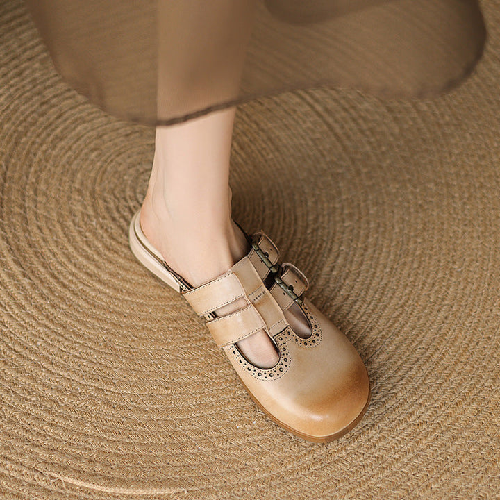 Muse & Valeur | Genuine Leather Mules for Women