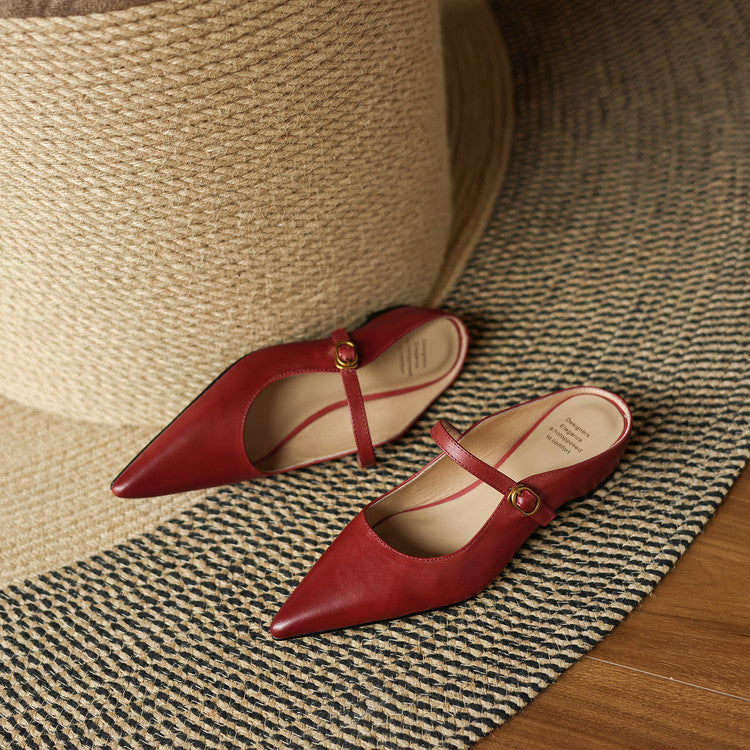 Muse & Valeur | Genuine Leather Mules for Women