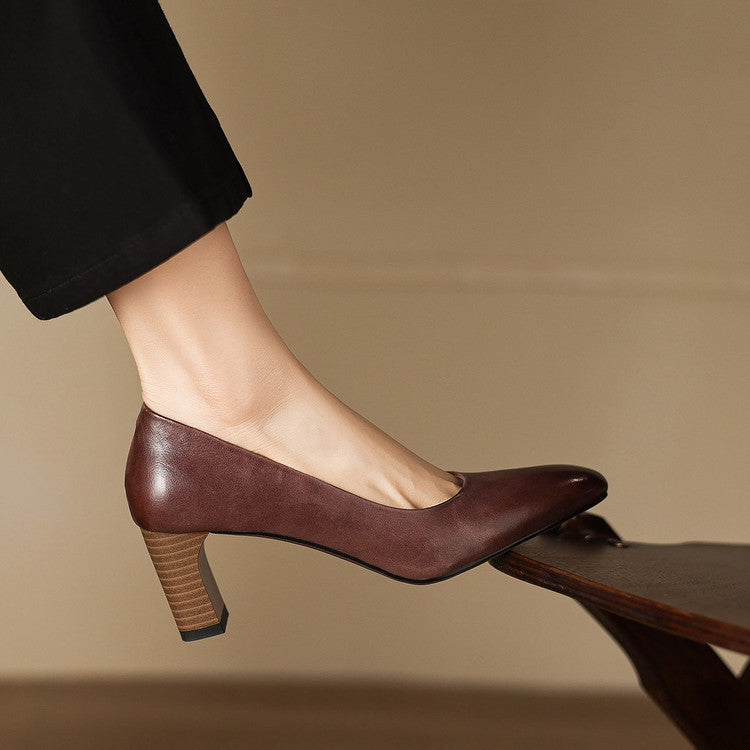 Muse & Valeur | Genuine Leather Heels for Women