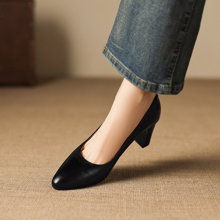 Muse & Valeur | Genuine Leather Heels for Women