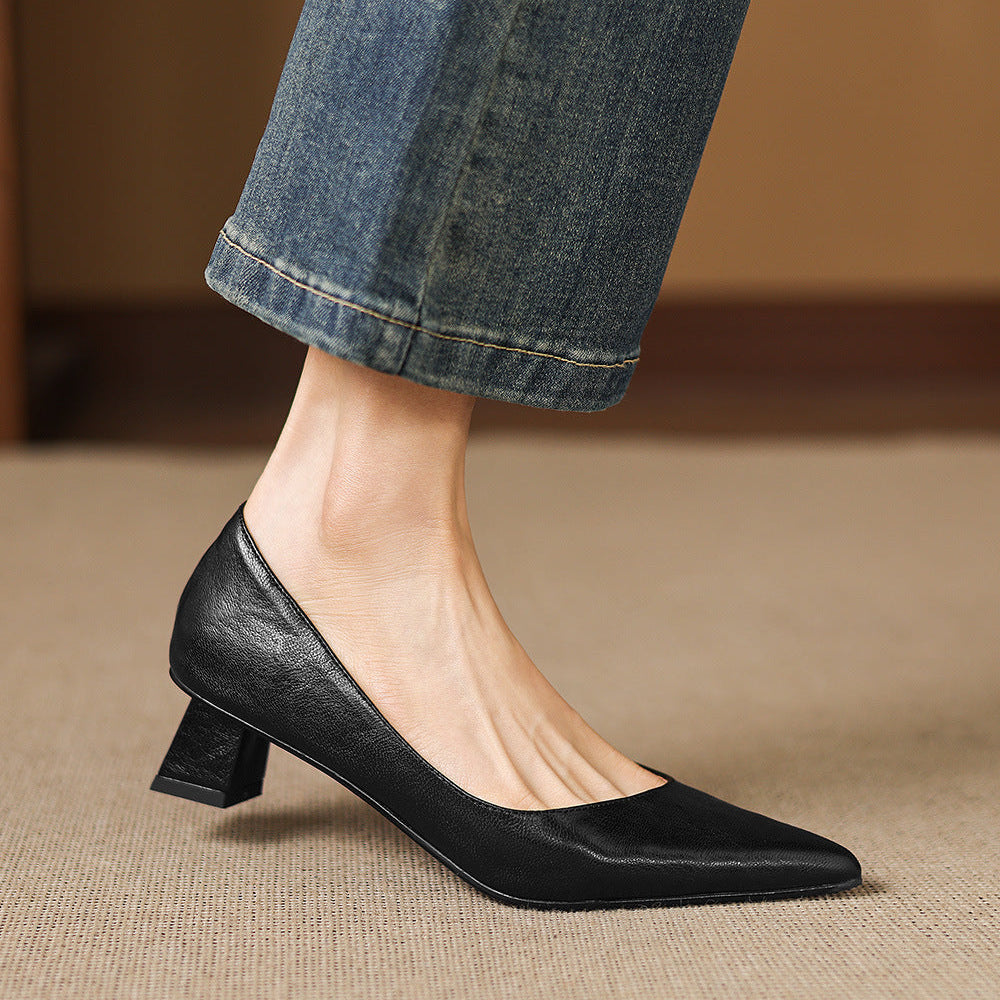 Muse & Valeur | Genuine Leather Heels for Women