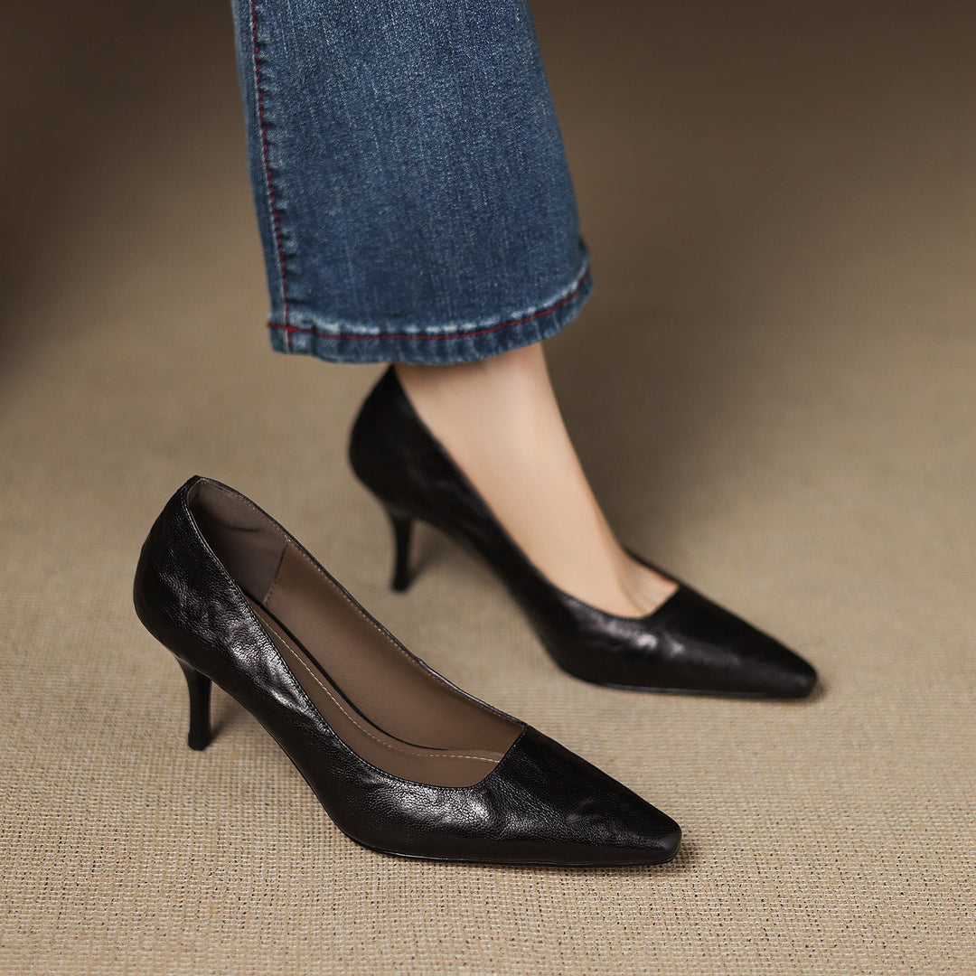 Muse & Valeur | Genuine Leather Heels for Women
