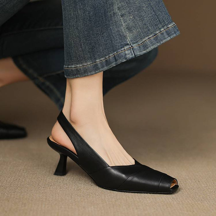Muse & Valeur | Genuine Leather Slingbacks for Women