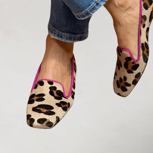 Muse and Valeur | Loafers - Leopard Print