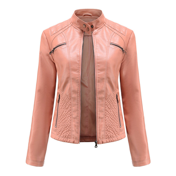 Muse and Valeur | Women's Classic Zip-up Biker Jacket