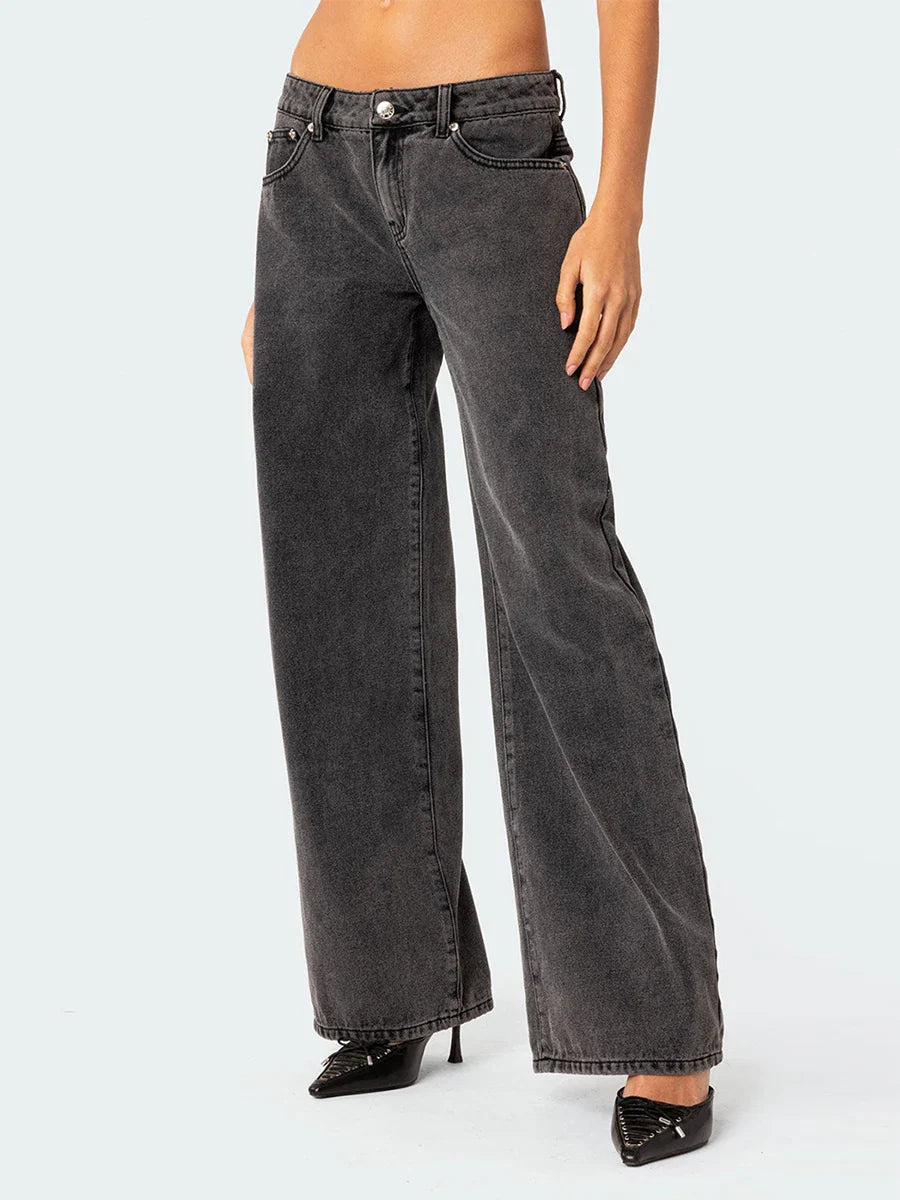 Muse & Valeur | Straight Jeans for Women in Denim Blue