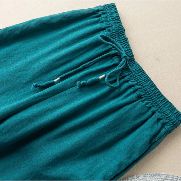 Muse & Valeur | Wide Leg Pant for Women in Natural Fabric