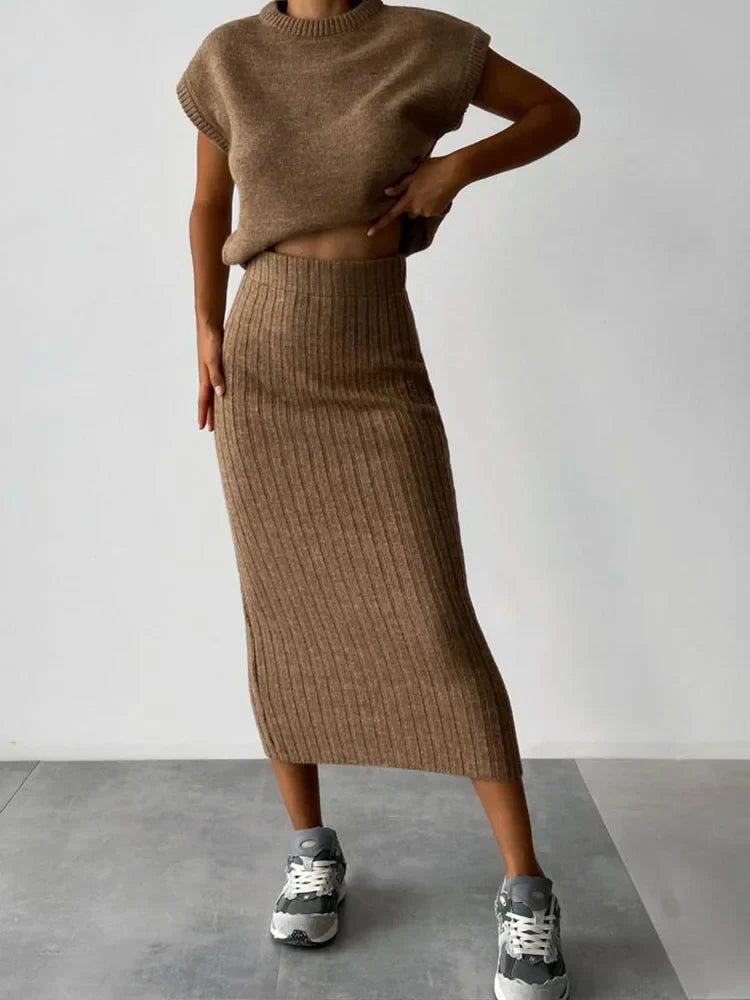 Muse and Valeur | Rib Sleeveless Set