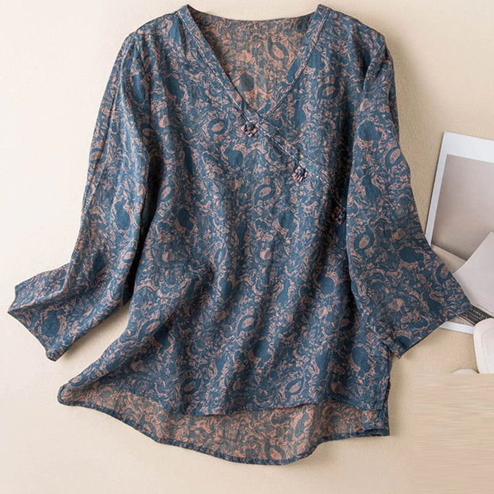 Muse and Valeur | Crosswrap Linen Blouse