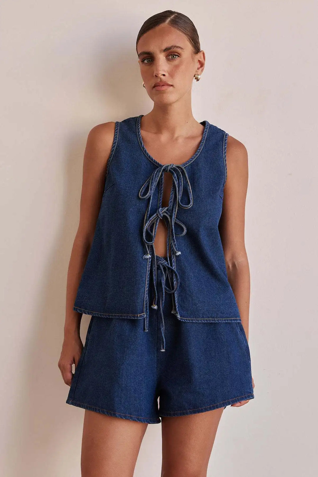Muse and Valeur | Denim Tie Set
