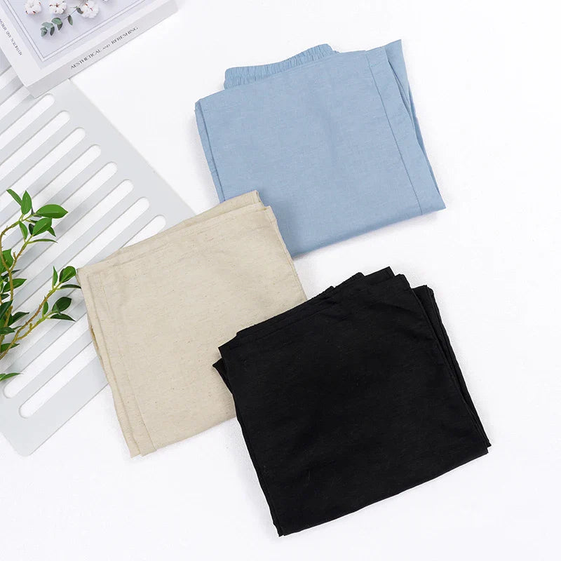 Muse & Valeur | Linen Lounge Pant for Women in Relaxed Fit, Natural Color