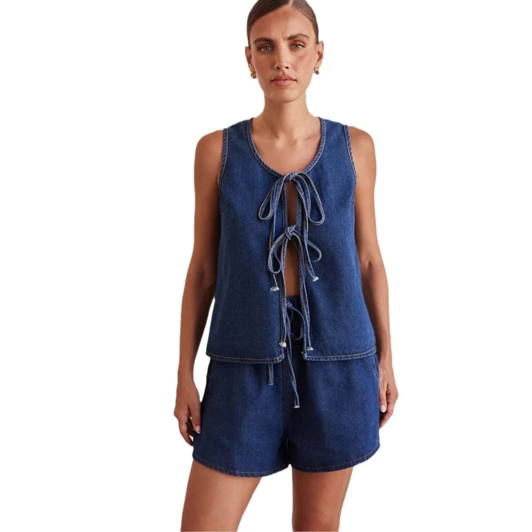 Muse and Valeur | Denim Tie Set