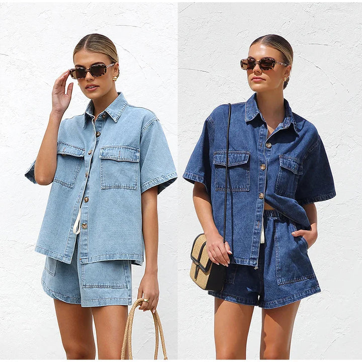 Muse and Valeur | Denim 2-Piece Set