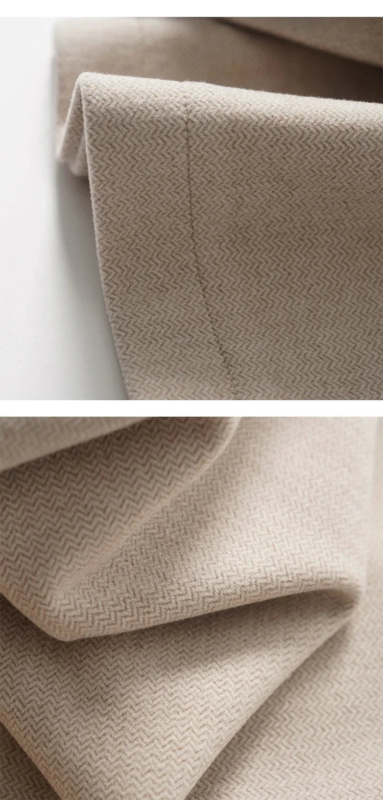 Muse & Valeur | Wide Leg Wool Trousers for Women in Black
