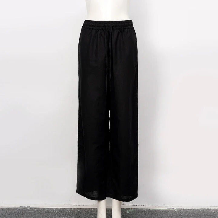 Muse & Valeur | Linen Lounge Pant for Women in Relaxed Fit, Natural Color