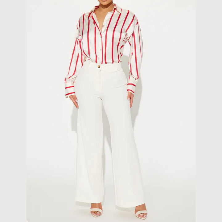 Muse and Valeur | Satin Stripe Shirt